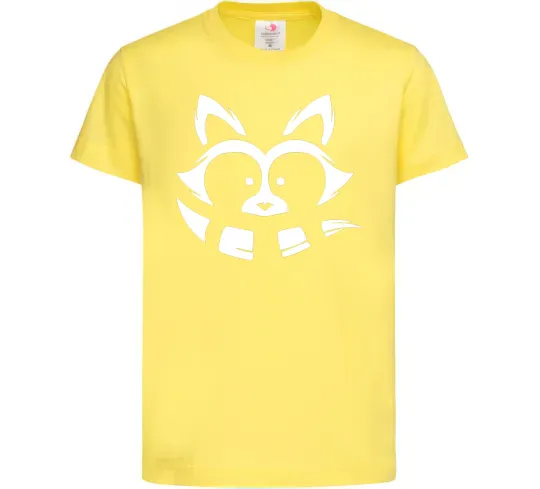 Детская футболка Єнот білий Лимонный фото