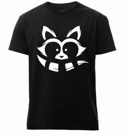 Чоловіча преміум футболка Єнот білий