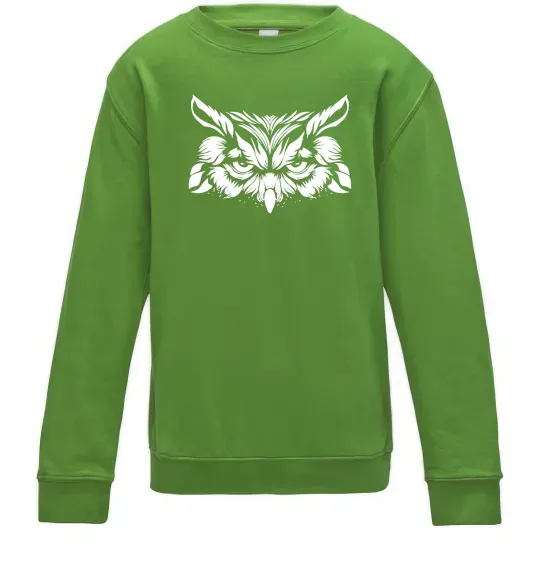 Детский Свитшот Сова біла Лаймовый фото