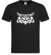 Чоловіча футболка Сова біла Чорний Чоловіча футболка Сова біла Чорний фото