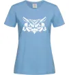 Жіноча футболка Сова біла Блакитний фото