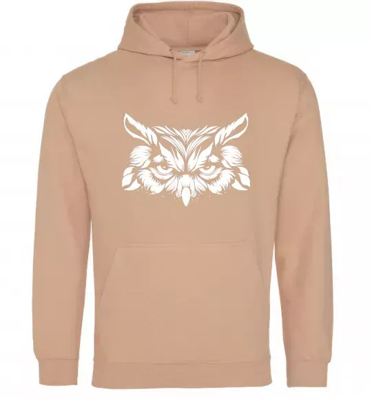 Женская толстовка (худи) Сова біла Песочный фото