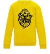 Детский Свитшот Сова чорним Солнечно желтый фото