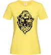 Жіноча футболка Сова чорним Лимонний фото
