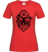 Жіноча футболка Сова чорним Червоний фото