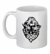 Чашка керамическая Сова чорним Белый фото