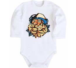 Детский боди Тигр з навушниками Детский боди Тигр з навушниками