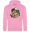Жіноча толстовка (худі) Тигр з навушниками Рожевий фото