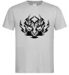Мужская футболка Тигр вогонь Серый фото