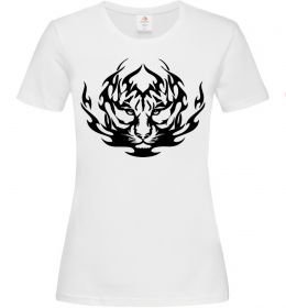 Женская футболка Тигр вогонь