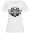 Женская футболка Тигр вогонь Белый фото