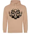 Чоловіча толстовка (худі) Тигр вогонь Пісочний фото