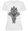 Женская футболка Слон хинди Белый фото