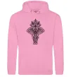 Мужская толстовка (худи) Слон хінді Розовый фото