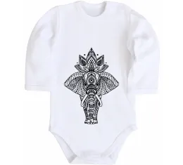Дитячий бодік Cutie elefant Білий фото