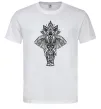 Чоловіча футболка Слон хінді Білий фото