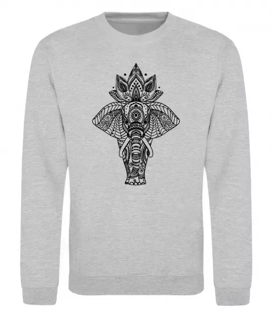 Свитшот Слон хінді Серый меланж фото