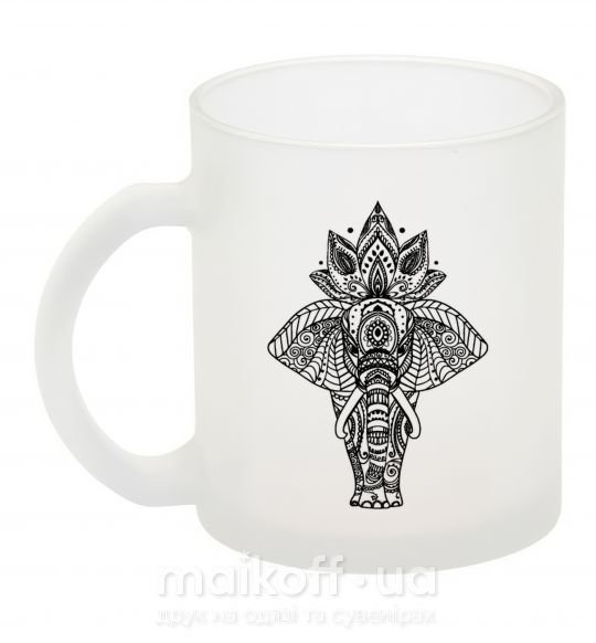 Чашка скляна Слон хинди Фроузен фото