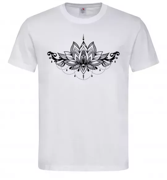 Мужская футболка Лотос Белый фото