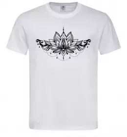 Мужская футболка Лотос Белый фото