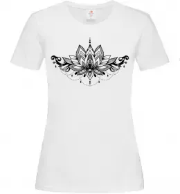 Женская футболка Лотос Белый фото