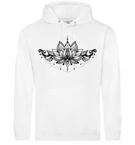 Чоловіча толстовка (худі) Лотос Білий фото