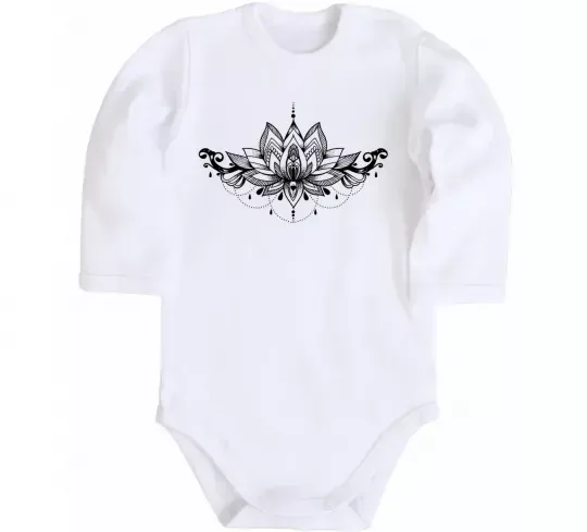 Дитячий бодік Лотос Білий фото