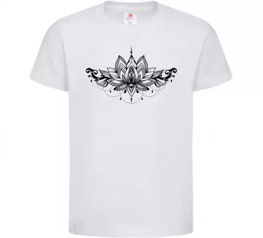 Дитяча футболка Лотос Білий фото