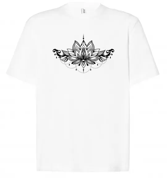 Футболка Оверсайз Лотос Білий фото
