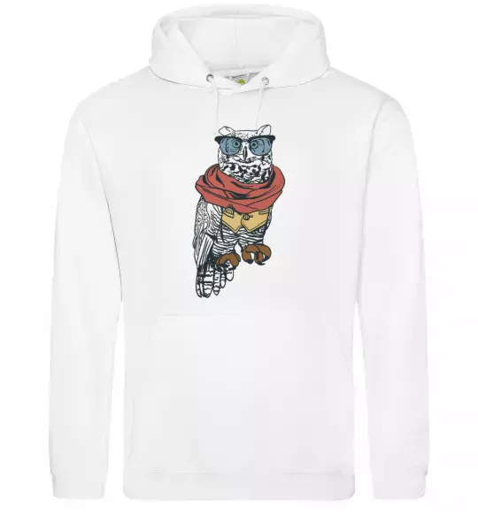 Жіноча толстовка (худі) Owl style Білий фото