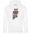 Жіноча толстовка (худі) Owl style Білий фото