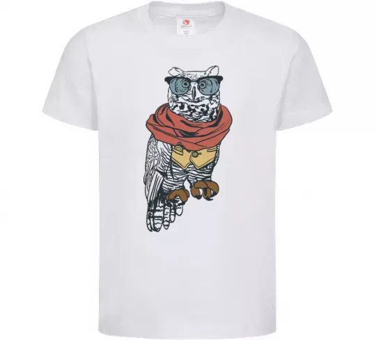 Детская футболка Owl style Белый фото