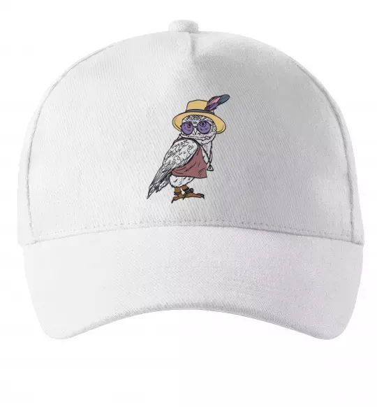 Кепка Сова в капелюсі Білий фото