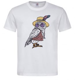 Чоловіча футболка Сова в капелюсі Чоловіча футболка Сова в капелюсі