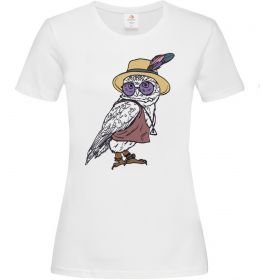 Женская футболка Сова в капелюсі