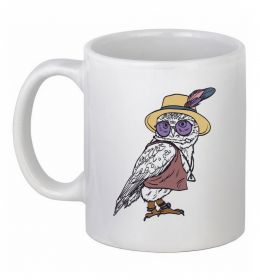 Чашка керамическая Сова в капелюсі