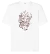 Футболка Оверсайз Серце механічне Білий фото