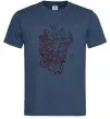 Чоловіча футболка Серце механічне Темно-синій фото