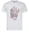 Чоловіча футболка Серце механічне Білий фото