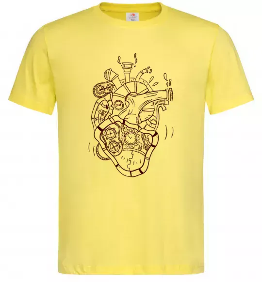 Чоловіча футболка Серце механічне Лимонний фото