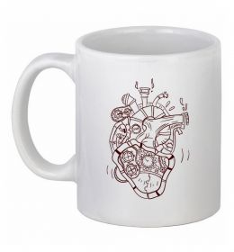Чашка керамическая Серце механічне Чашка керамическая Серце механічне