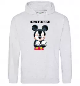 Женская толстовка (худи) Чорно-білий Міккі Белый фото