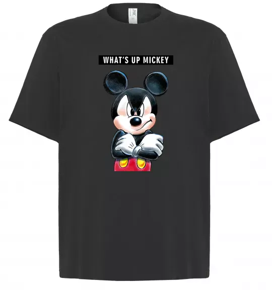 Футболка Оверсайз Wat's up Mikey Черный фото