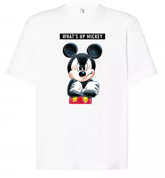 Футболка Оверсайз Wat's up Mikey Белый фото