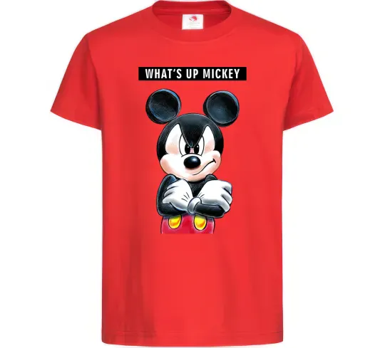 Детская футболка Wat's up Mikey Красный фото