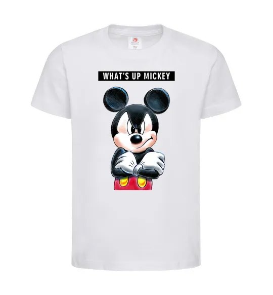 Дитяча футболка Wat's up Mikey Білий фото