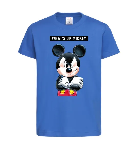 Дитяча футболка Wat's up Mikey Яскраво-синій фото