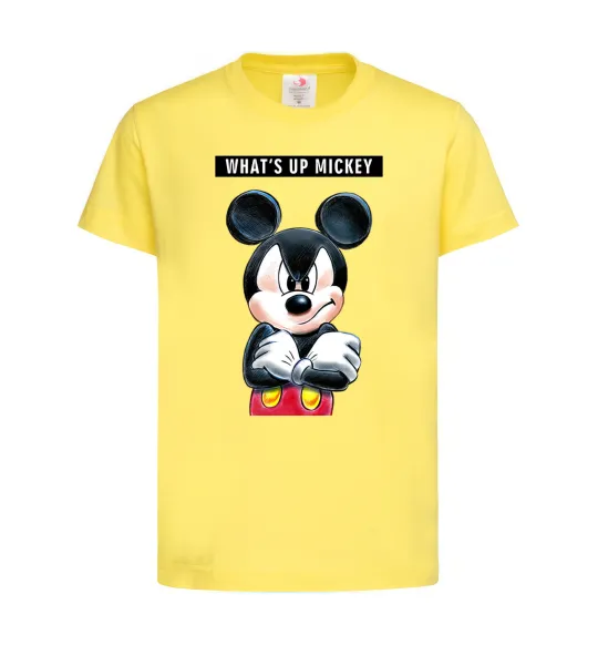 Дитяча футболка Wat's up Mikey Лимонний фото