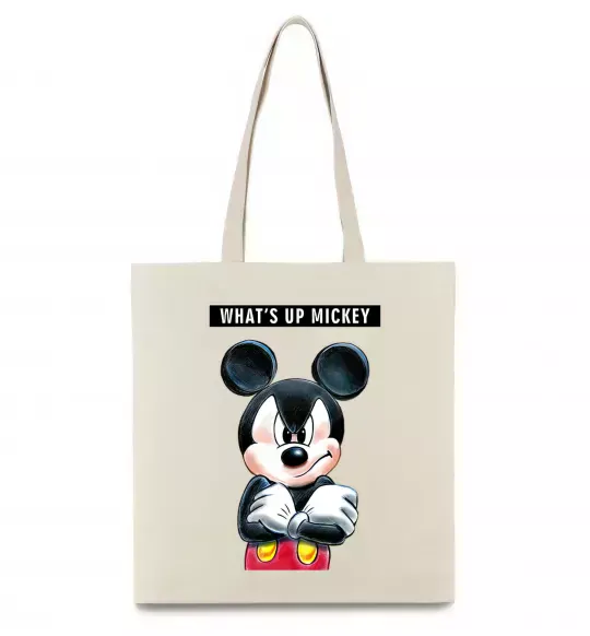 Эко-сумка Wat's up Mikey Бежевый фото