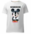 Мужская премиум футболка Wat's up Mikey Белый фото